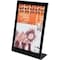 Deflecto Slanted Standup Sign Holder, Insert 8-1/2"x11", Black DEF69775 - alternate 3